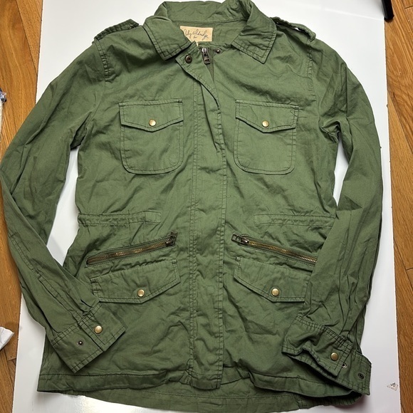 Lily Aldridge For Velvet Jacket Army Olive‎ Military Jacket - Picture 1 of 5